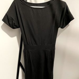Black fitted dress